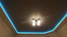 Натяжные потолки с закарнизной подсветкой